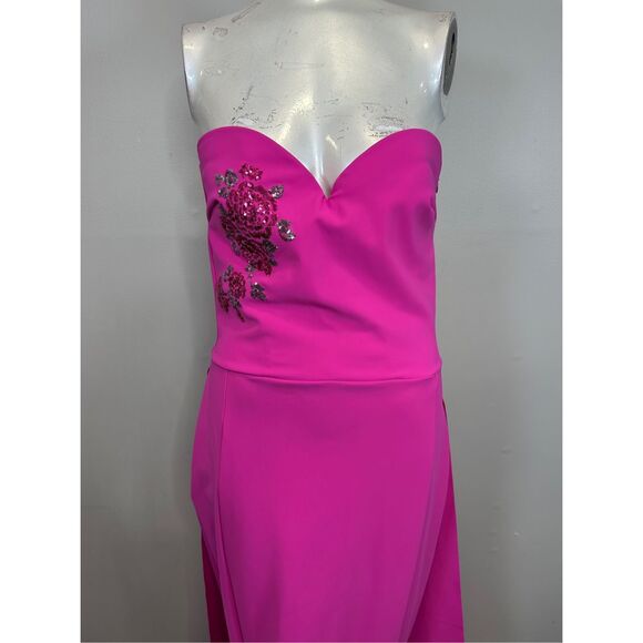 Chiara Boni La Petite Robe Kenzan Strapless Embellished Gown Size US 8 $1190 - Picture 5 of 10